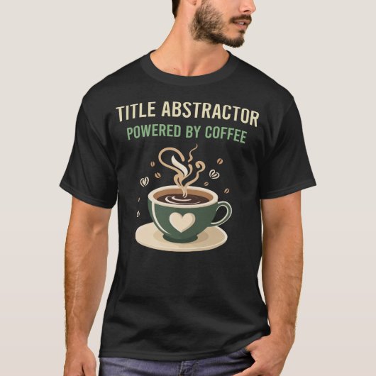 コーヒータイトルの抄録者によって動く Tシャツ (正面)