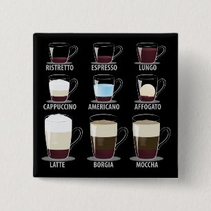 コーヒータイプ 缶バッジ