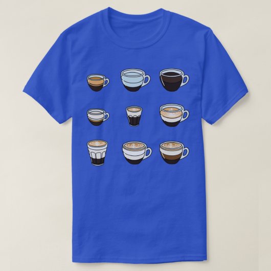 コーヒータイプ Tシャツ (デザイン正面)