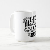 コーヒータイポグラフィ コーヒーマグカップ (正面左)