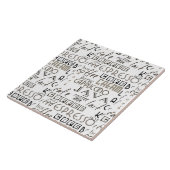 コーヒータイポグラフィ タイル (側面)