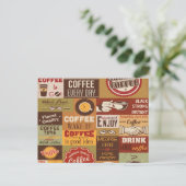 コーヒータイポグラフィ ポストカード (スタンド正面)
