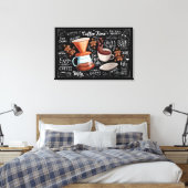 コーヒータイムおいしいフレッシュ醸造 キャンバスプリント (インサイチュ (寝室))