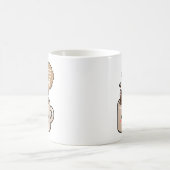 コーヒータイムおもしろいかわいいコーヒー コーヒーマグカップ (中央)