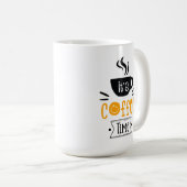 コーヒータイムです、 コーヒーマグカップ (正面右)