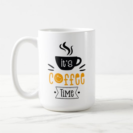 コーヒータイムです、 コーヒーマグカップ (左)