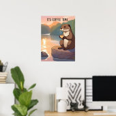 コーヒータイムウォールアートデコール ポスター (ホームオフィス)