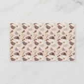 コーヒータイムカップブラウングレインカフェイン愛飲み物 プレイスカード (裏面)