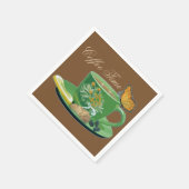 コーヒータイムカップ&ソーサーナプキンズ スタンダードカクテルナプキン (角)