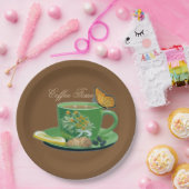 コーヒータイムカップ&ソーサー紙プレート ペーパープレート (パーティー)