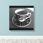 コーヒータイムキャンバス印刷 キャンバスプリント (インサイチュ (ウッドフロア))