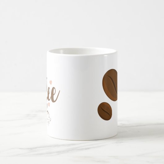 コーヒータイムタイポグラフィコーヒーマグ コーヒーマグカップ (中央)