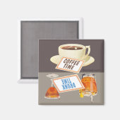 コーヒータイムフリップ磁石 マグネット (正面/裏面)