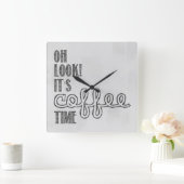 コーヒータイムレコーダー スクエア壁時計 (ホーム)