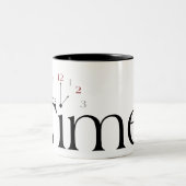 コーヒータイムレコーダー ツートーンマグカップ (中央)