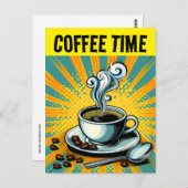 コーヒータイムレトロ葉書 ポストカード (正面/裏面)