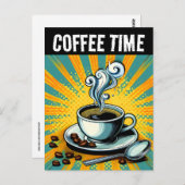 コーヒータイムレトロ葉書 ポストカード (正面/裏面)