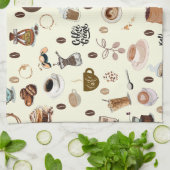 コーヒータイムヴィンテージキッチンタオル キッチンタオル (折り畳み)