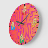 コーヒータイムヴィンテージスタイル ラージ壁時計 (傾斜)