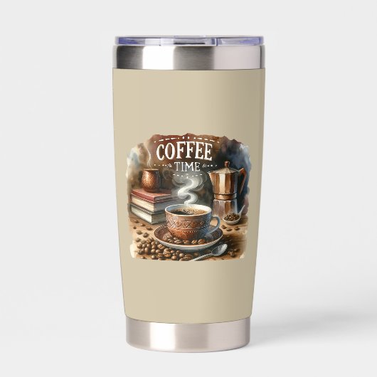 コーヒータイム魔法瓶タンブラー 保温保冷タンブラー (正面)