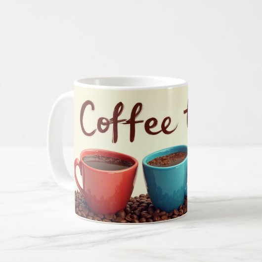 コーヒータイム コーヒーマグカップ (正面左)