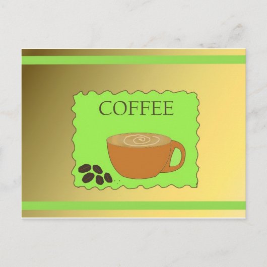 コーヒータイム ポストカード (正面)