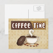 コーヒータイム ポストカード (正面/裏面)