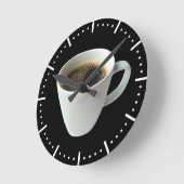 コーヒータイム ラウンド壁時計 (傾斜)