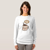コーヒータイム 面白い かわいい コーヒー Tシャツ (正面フル)