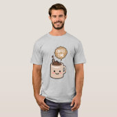 コーヒータイム 面白い かわいい コーヒー Tシャツ (正面フル)
