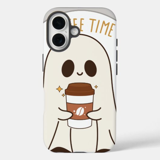 コーヒータイム iPhone 16 カバー (裏面)