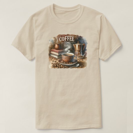 コーヒータイムTシャツ Tシャツ (デザイン正面)