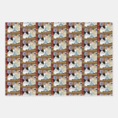 コーヒータキシードおもしろい猫 ラッピングペーパーシート (正面2)