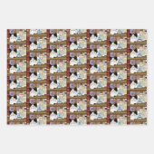 コーヒータキシードおもしろい猫 ラッピングペーパーシート (正面)