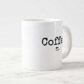コーヒータザデパンチャナティポグラフィアネグラ ジャンボコーヒーマグカップ (正面右)