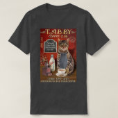 コーヒータビーキャットおもしろい引用文 Tシャツ (デザイン正面)