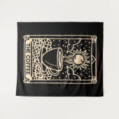 コーヒータロットカードダークアカデミア タペストリー (正面(横))