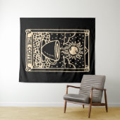 コーヒータロットカードダークアカデミア タペストリー (インサイチュ(横))