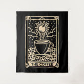 コーヒータロットカードダークアカデミア タペストリー (正面)