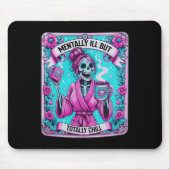 コーヒータロットカード精神障害が完全に冷たい マウスパッド (正面)