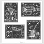 コーヒータロットカード シール (シート)