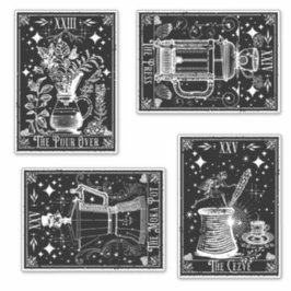 コーヒータロットカード シール