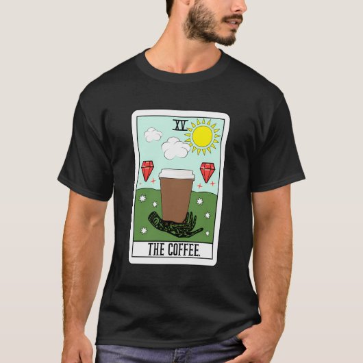 コーヒータロット読ズカード Tシャツ (正面)
