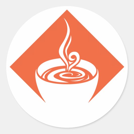 コーヒーダイヤモンド ラウンドシール (正面)