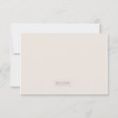 コーヒーダマスク織RSVPカード 出欠カード (裏面)