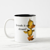 コーヒーダンスマグカップ ツートーンマグカップ (左)