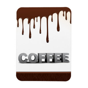 コーヒーチョコレートがおいしいおいしい言葉のグラフを落とす マグネット