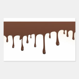 コーヒーチョコレートがおいしいおいしい言葉のグラフを落とす 長方形シール