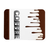 コーヒーチョコレートが美味しいおいしい言葉グラフを乾燥 マグネット (横)