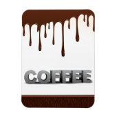 コーヒーチョコレートが美味しいおいしい言葉グラフを乾燥 マグネット (縦)